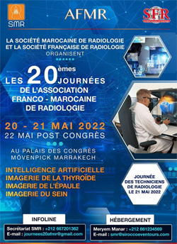 20èmes Journées de l’Association Franco-Marocaine de Radiologie